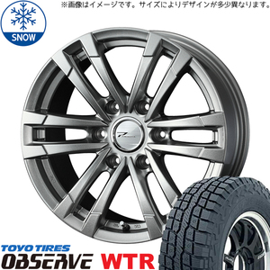 新品 スズキ ジムニー 185/85R16 16インチ トーヨータイヤ オブザーブ W/T-R WEDS PRODITA HC2 スタッドレス タイヤ ホイール セット 4本