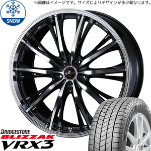 新品 エブリィワゴン NV100 165/60R14 BS VRX3 レオニス RT 14インチ 4.5J +45 4/100 スタッドレス タイヤ ホイール セット 4本