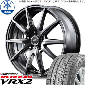 新品 エブリィワゴン バモス 155/70R13 BS BLIZZAK VRX2 SLS 13インチ 4.0J +43 4/100 スタッドレス タイヤ ホイール セット 4本