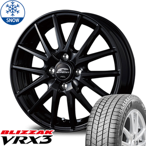 新品 アトレー ディアス エブリィ BS BLIZZAK VRX3 165/65R13 13インチ SQ27 4.0J +43 4/100 スタッドレス タイヤ ホイール セット 4本