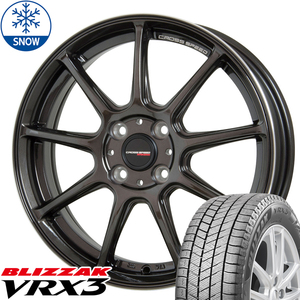 新品 NBOX タント スペーシア 165/50R16 BS BLIZZAK VRX3 RS9 16インチ 5.0J +45 4/100 スタッドレス タイヤ ホイール セット 4本