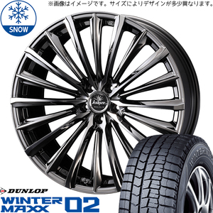 新品 ヴェゼル CX-3 225/45R18 DUNLOP WM02 クレンツェ 225EVO 18インチ 7.5J +48 5/114.3 スタッドレス タイヤ ホイール セット 4本