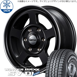 新品 トヨタ 200系 ハイエース WM SV01 195/80R15 107/105 15インチ シカゴ5 6.0J +33 6/139.7 スタッドレス タイヤ ホイール セット 4本