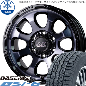 新品 ハイエース 215/70R16 16インチ トーヨータイヤ オブザーブ GSI-6 MADCROSS GRACE スタッドレス タイヤ ホイール セット 4本