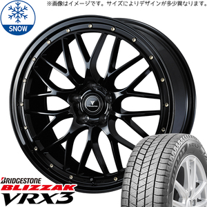 新品 ヴォクシー 215/45R18 BS BLIZZAK VRX3 ノヴァリス アセット M1 18インチ 7.5J +53 5/114.3 スタッドレス タイヤ ホイール セット 4本