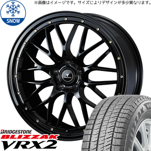 新品 RAV4 アウトランダー 235/55R19 BS BLIZZAK VRX2 アセット M1 19インチ 8.0J +45 5/114.3 スタッドレス タイヤ ホイール セット 4本