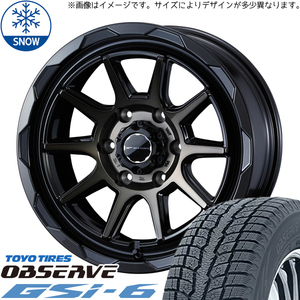 新品 デリカ エクストレイル 215/70R16 16インチ TOYO オブザーブ GSI-6 WEDS MUD VANCE06 スタッドレス タイヤ ホイール セット 4本