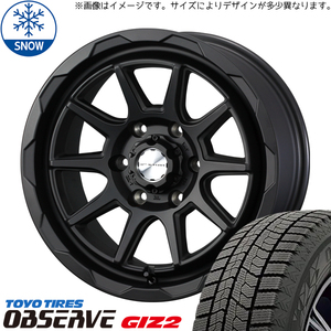 新品 アクア 195/55R16 16インチ トーヨータイヤ オブザーブ GIZ2 WEDS MUD VANCE06 スタッドレス タイヤ ホイール セット 4本