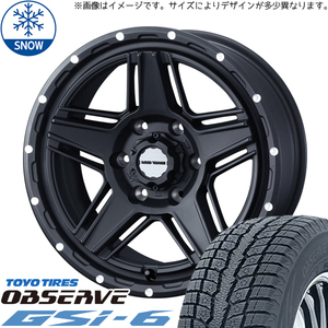 新品 Hilux サーフ プラド 265/60R18 18インチ TOYO オブザーブ GSI-6 WEDS MUD VANCE 07 スタッドレス タイヤ ホイール セット 4本