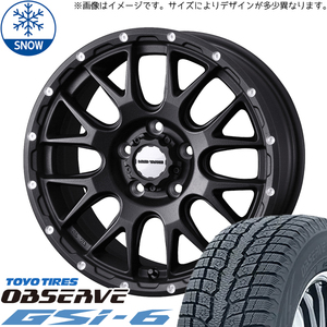 新品 スズキ ジムニーシエラ 215/70R16 16インチ TOYO オブザーブ GSI-6 WEDS MUD VANCE08 スタッドレス タイヤ ホイール セット 4本