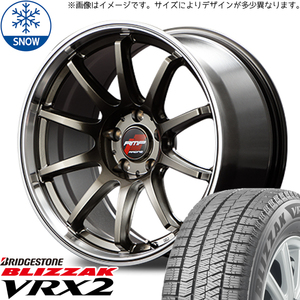 新品 86 プリウス レガシィ BRZ 215/45R17 BS BLIZZAK VRX2 RMP R10 17インチ 7.0J +47 5/100 スタッドレス タイヤ ホイール セット 4本