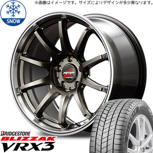 新品 bB キューブ ノート 205/45R17 BS BLIZZAK VRX3 RMP RACING R10 17インチ 7.0J +42 4/100 スタッドレス タイヤ ホイール セット 4本