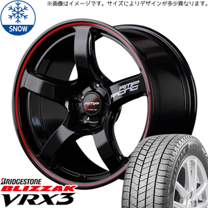 新品 ヴォクシー ノア 215/40R18 BS BLIZZAK VRX3 RMP RACING R50 18インチ 7.5J +53 5/114.3 スタッドレス タイヤ ホイール セット 4本