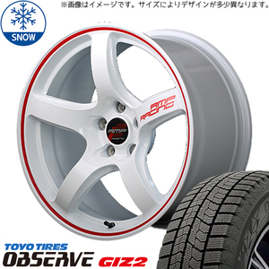 新品 アクアクロスオーバー 185/60R16 TOYO GIZ2 RMP RACING R50 16インチ 6.0J +42 4/100 スタッドレス タイヤ ホイール セット 4本