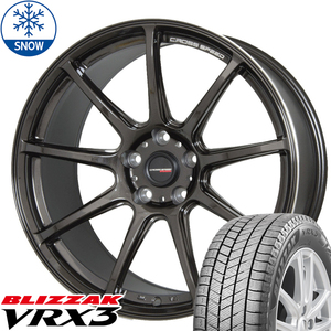 新品 エルグランド CH-R ブリヂストン ブリザック VRX3 215/60R17 17インチ RS9 7.0J 5/114.3 スタッドレス タイヤ ホイール セット 4本