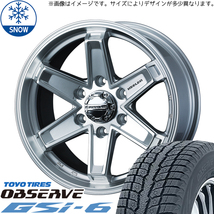 新品 スズキ ジムニーシエラ 195/80R15 15インチ TOYO オブザーブ GSI-6 WEDS KEELER TACTICS スタッドレス タイヤ ホイール セット 4本_画像1