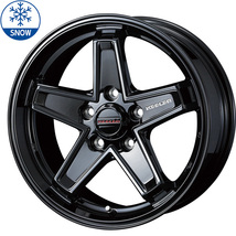 新品 デリカ エクストレイル 225/70R16 16インチ Y/H アイスガード G075 WEDS KEELER TACTICS スタッドレス タイヤ ホイール セット 4本_画像2