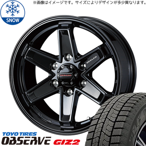 新品 プリウスα 205/60R16 16インチ トーヨータイヤ オブザーブ GIZ2 WEDS KEELER TACTICS スタッドレス タイヤ ホイール セット 4本