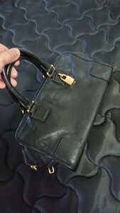 LOEWE ロエベ ハンドバッグ アマソナ28 アナグラム ブラック