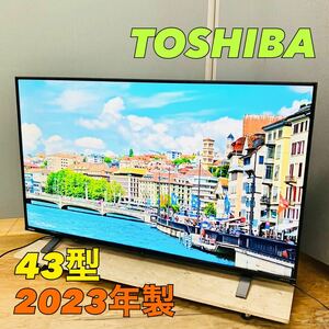 【1円スタート！動作確認・初期化済み！】TOSHIBA 東芝 REGZA レグザ 43型 4K液晶テレビ スマートテレビ 43C350X 2023年製 / T2040-B