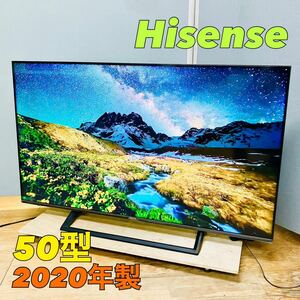 【1円スタート！動作確認・初期化済み！】Hisense ハイセンス 50型 4K液晶テレビ スマートテレビ 50E6000 2020年製 / T2023-C