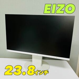 【1円スタート！動作確認済み！】EIZO エイゾー FlexScan EV2450 23.8型 液晶モニター ディスプレイ ホワイト 2017年製 / SI5071-A
