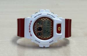 1円スタート 新品同様 CASIO G-SHOCK Crazy Colors クレイジーカラーズ DW-6900SC-7JF レッド×ホワイト 星柄文字盤