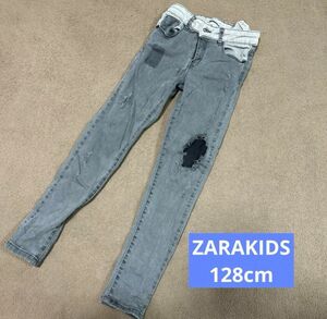 ZARAKIDS デニム 128cm ダメージジーンズ デニムパンツ パンツ デニム ジーンズ