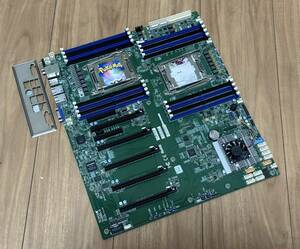 ★美品★ SUPERMICRO X10DRG-Q LGA2011-3 DUAL CPU マザーボード 2スロットGPU4枚対応可能 GPUサーバー XEON E5 V3/V4 003