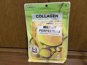 新品未使用 アメリカ購入 お土産 フェイスマスク コラーゲン フェイシャルシートマスク K-Beauty collagen facial sheet masks nickak