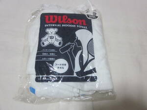 ■【Wilson 　ウィルソン】■【フード付き　タオル】■【日除け　防寒に】■【未使用】■【送料２３０円】■【紫外線遮蔽率　99.5％以上】