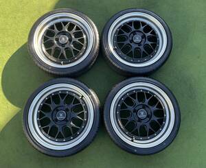 ◆ 希少！Black Diamond ブラックダイアモンド 深リム◆ 16x 5.5J+45/PCD：100 /4穴◆4本 ZEETEX ・165/45R16 ・2022年製