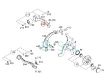 ベンツ W212 フロント ラジアスアーム ストラットアーム テンションロッド 左右セット E250 E300 E350 2123302711 2123302811 出荷締切18時_画像2