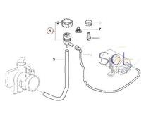 BMW E46 E39 E38 フューエルタンク ベントバルブ 320i 323i 325i 328i 330i 525i 528i 530i 535i 540i 735i 740i 750iL 13901433603_画像2