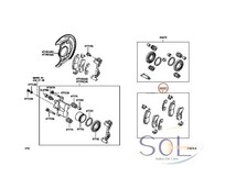 ダイハツ オプティ(L800S L810S) ソニカ(L405S L415S) タント(L350S L375S L455S) フロント ブレーキパッド 左右セット 04465-B2150_画像2