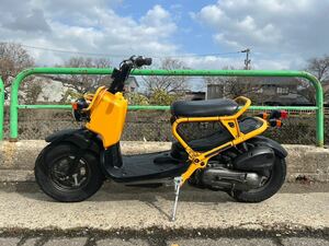 実働 HONDA ZOOMER ズーマー AF58 原付 スクーター イエロー カスタムあり 綺麗 49cc タイヤバリ山 キャブ車 【格安!!希少カラー!!】富山発