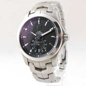 【良品 保障付 動作確認済】TAG HEUER Link Caliber 6 Automatic Black Mens WJF211A タグ・ホイヤー リンク キャリバー メンズ #T017の画像2