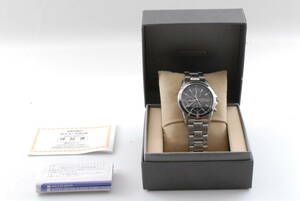 【美品 保障付 動作確認済】Seiko 7T92-0DW0 Chronograph Black Dial Quart Men's Watch セイコー クロノグラフ メンズ #T147