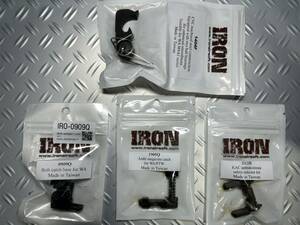 WA M4 GBB スチール PARTS SET IRON AIR SOFT　ハンマー、ファイアリングピン ブロック、マガジンキャッチ、セレクター