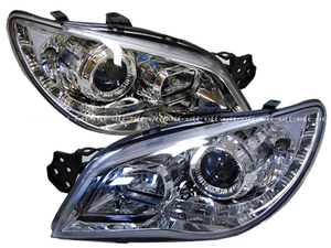 SUBARU スバル GG GD GDB インプレッサ 後期 鷹目 ハロゲン LED ヘッドライト カスタム WRX STI