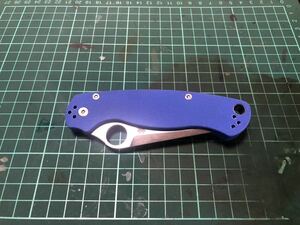 Spyderco C81 ブルーカラー ナイフ 。スパイダルコ 登山 釣り キャンプ ブッシュクラフト クマ対策 護身用 狩猟 鹿狩 猪狩　熊狩