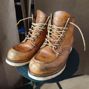 REDWING レッドウィング 875 9E 27cm ブーツ USA製 アメリカ製 旧羽タグ モックトゥ アイリッシュセッター 茶色 VINTAGE ビンテージ