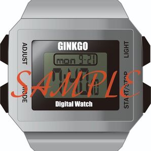 ポストカード「銀杏デジタル時計」《3枚セット》by. Style