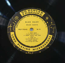 美盤! US Prestige PRLP 7054 オリジナル BLUE HAZE / Miles Davis NYC/DG/RVG_画像3