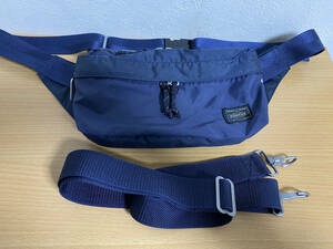 定価25300円●新品同様●ポーター 吉田カバン PORTER FORCE 2WAY WAIST BAG ウエストバッグ ショルダーバッグ ネイビー