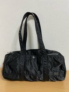 極美品●定番人気●ポーター 吉田カバン PORTER TANKER DUFFLE BAG(S) ボストンバッグ タンカー 黒