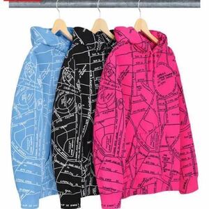 24SS SALE 国内正規品 supreme Gonz Embroidered Map Hooded Sweatshirt Black S Small シュプリーム マーク ゴンザレス 刺繍 スウェット