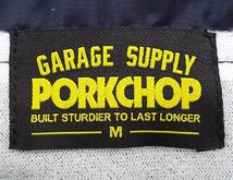 R112〇PORKCHOP GARAGE SUPPLY/ポークチョップ コーチジャケット 両面プリント ストリート ネイビー Mサイズ_画像3