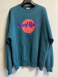 90s USA製 ヴィンテージ Hard Rock CAFE ハードロックカフェ XL スウェット COTTON トレーナー ビッグサイズ ルーズシルエット