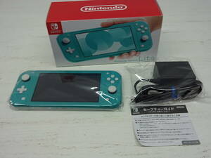 073-F73) 中古品 Nintendo switch Lite ニンテンドースイッチライト 本体 ターコイズ 動作OK 